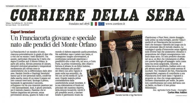 Corriere Della Sera - 4 Gennaio 2013